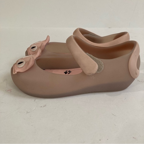 Mini Melissa Ultragirl II Kitty Cat Mary Jane Ballet Flats Light Pink Jelly 10 - Picture 5 of 11